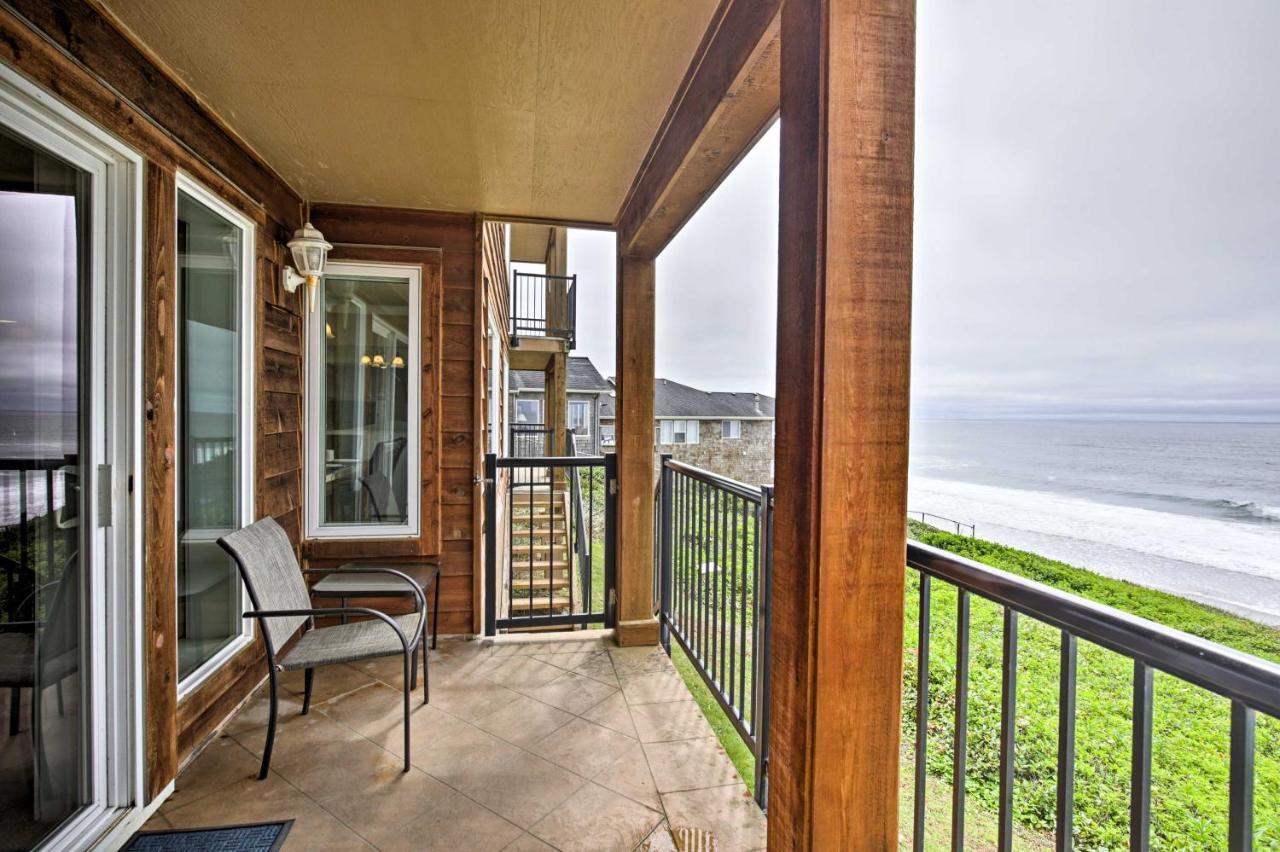 Beachfront Condo With Patio And Views - Walk To Shore! Lincoln City Exterior foto