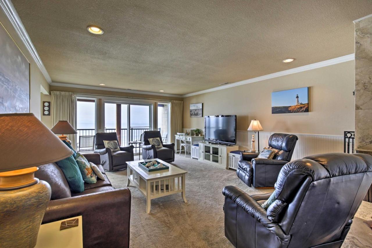 Beachfront Condo With Patio And Views - Walk To Shore! Lincoln City Exterior foto